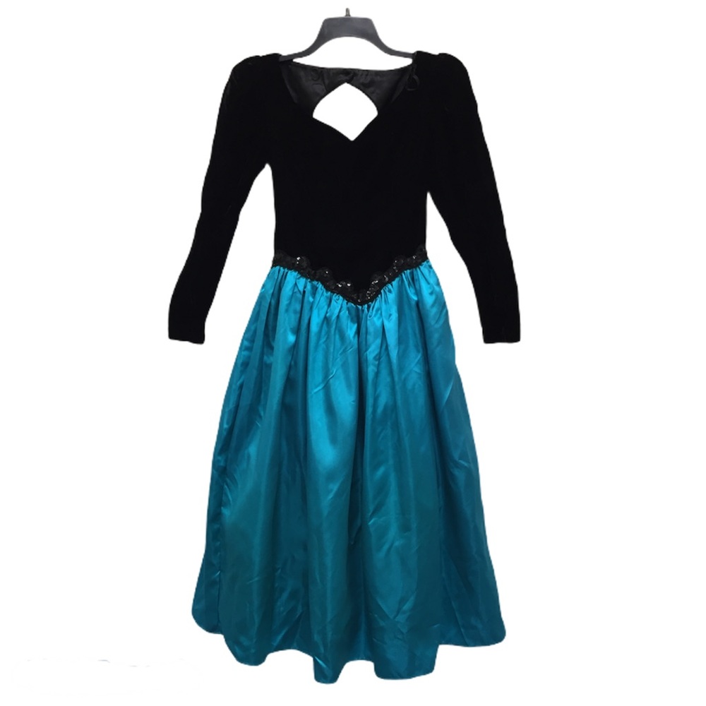 Scott McClintock Tulle Velvet 80s Puffy Prom Dress - Halloween Costume Cosplay